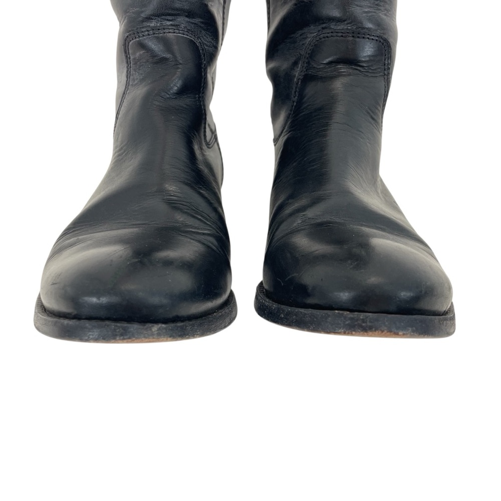 Frye Melissa Button Riding Boots 7 1/2 Black - Picture 6 of 16